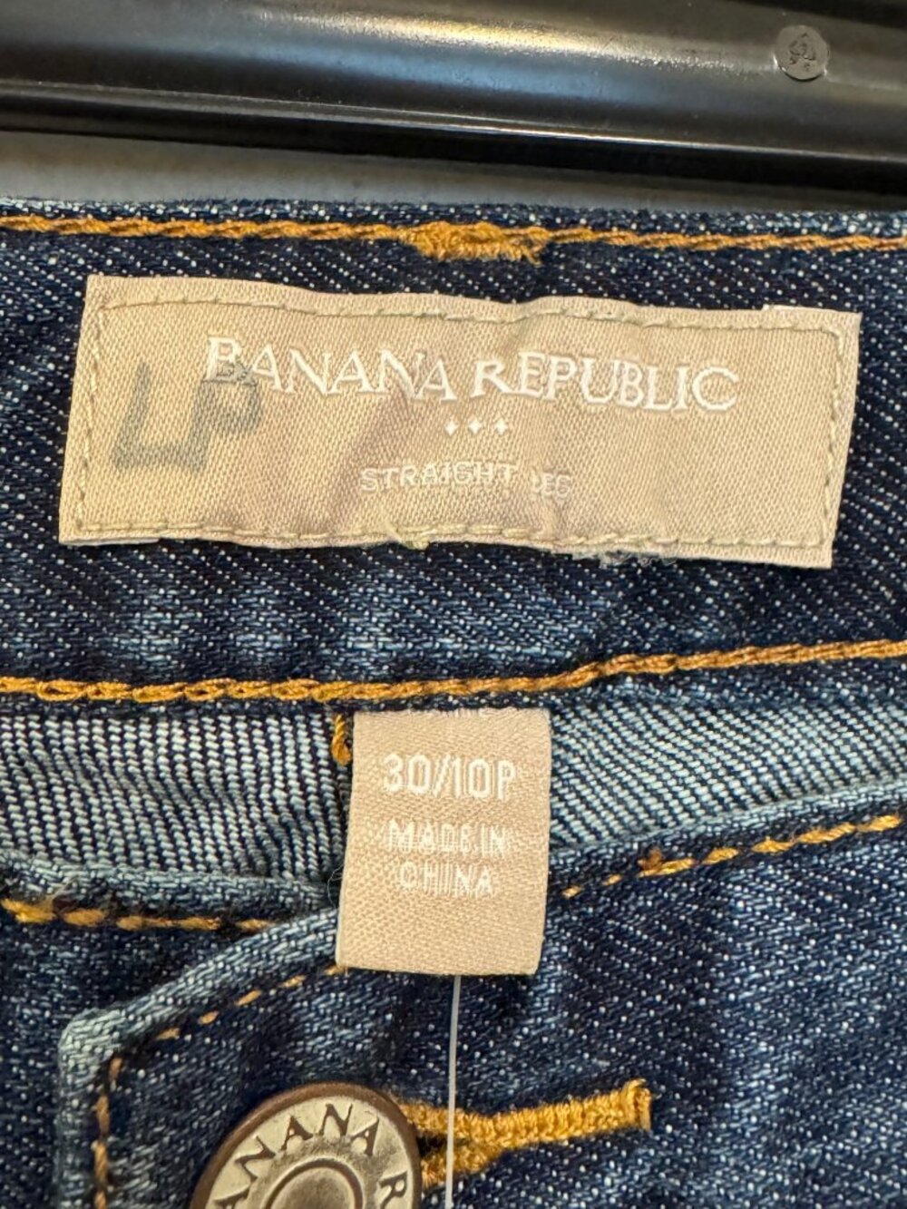 Banana Republic Straight Leg Womens Jeans Size 30/10P Petite - Picture 3 of 7